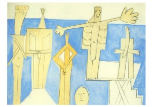 Picasso Pablo; Badende am Garoupe-Strand , 1957